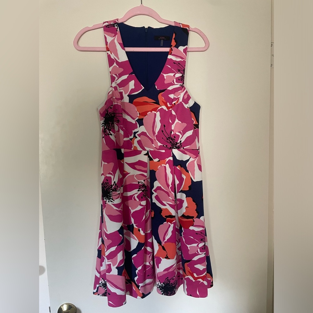 Trina by Trina Turk sleeveless floral mini dress